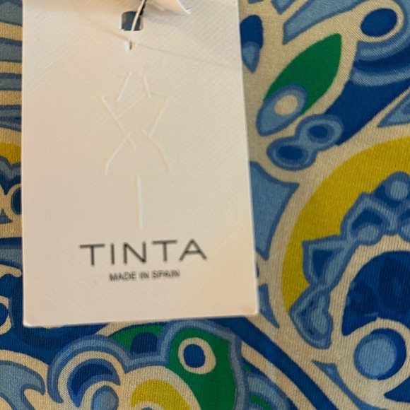 NWT Women’s Tinta Made in Spain Longsleeve Multi Color Top Size 14 - Picture 5 of 9